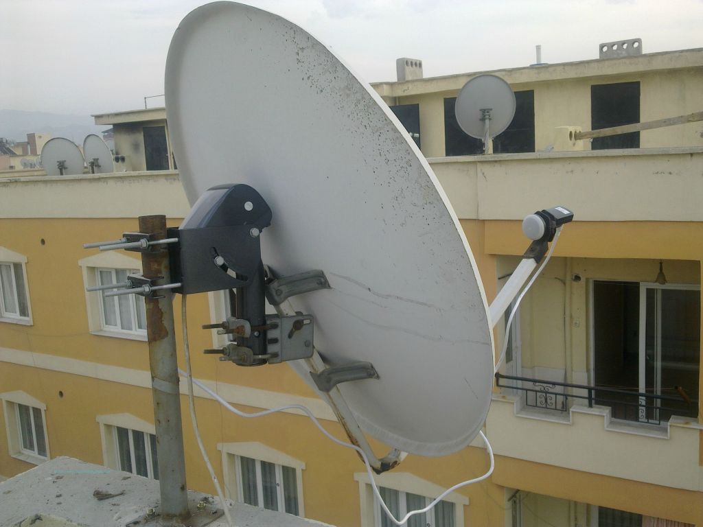 Çanak anten montajı